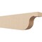 Ekena Millwork 4in. W x 8in. H x 28in. L Del Monte Woodgrain TimberThane Rafter Tail, Primed Tan RFTUR04X08X28DELRCPR - alternate 1